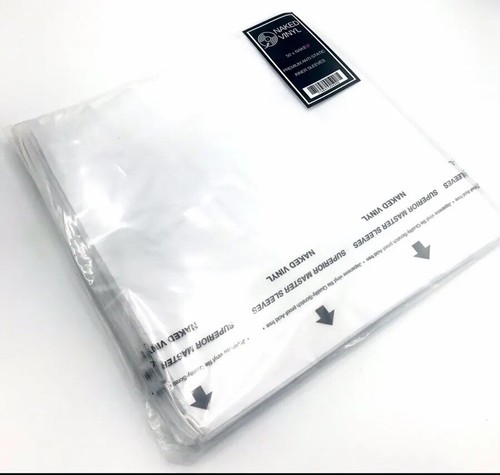 Naked vinyl master sleeves - vinyl, 50